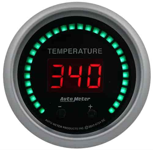 Sport-Comp Elite Digital Fluid Temperature Gauge 2-1/16 in. - 2-Channel [60-340 Degrees F (40-170 Degrees C)]