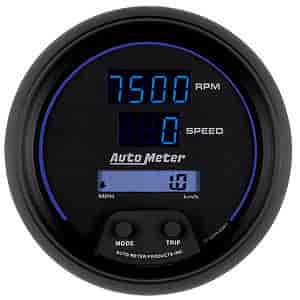3-3/8" Cobalt Digital Tachometer/Speedometer 10,000 RPM/160 mph
