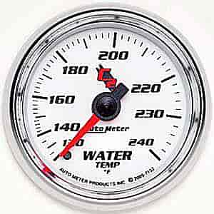 C2 Water Temperature Gauge 2-1/16" Mechanical (Full Sweep)