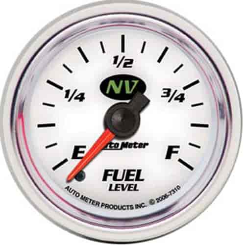 NV Fuel Level Gauge 2-1/16", electrical full sweep Programmable
