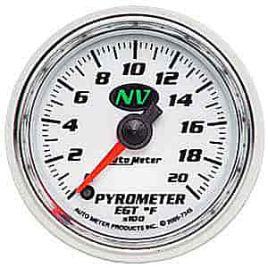 NV Pyrometer 2-1/16" , electrical full sweep