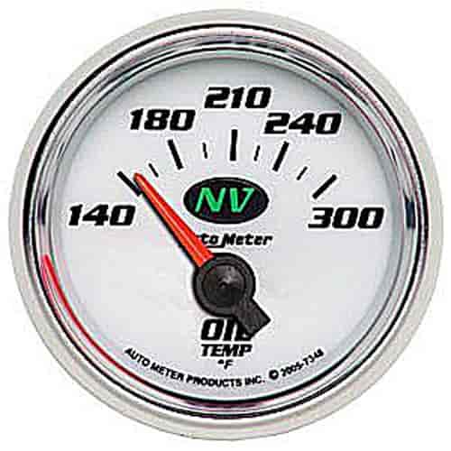 NV Oil Temperature Gauge 2-1/16" , electrical short sweep