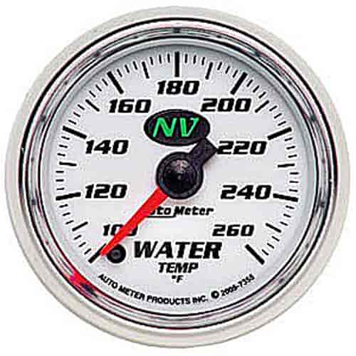 NV Water Temperature Gauge 2-1/16" , electrical full sweep