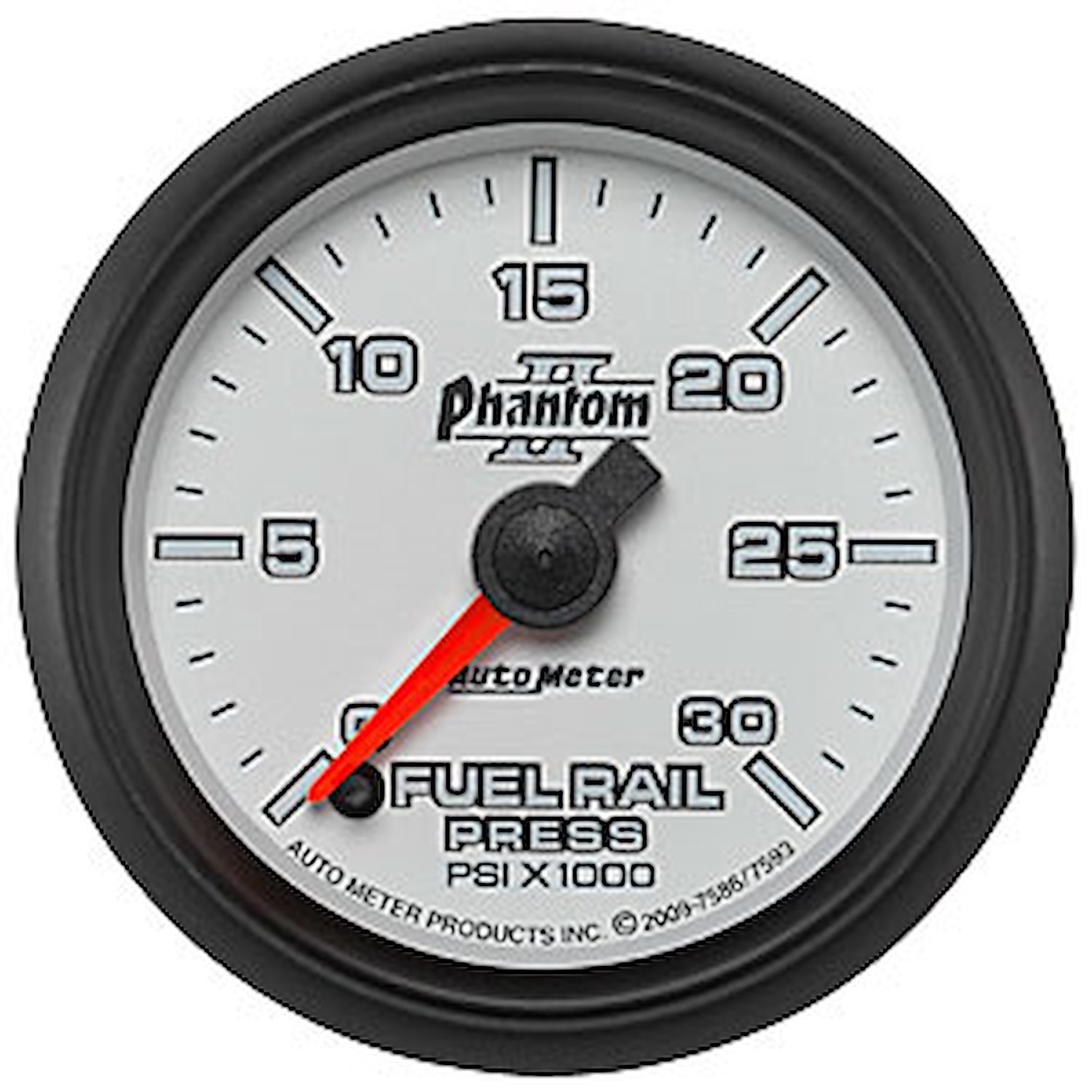 Phantom II Diesel Fuel Rail Pressure Gauge 2-1/16" electrical