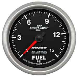 Sport-Comp II Fuel Pressure Gauge 2-5/8" Mechanical (Full Sweep)