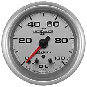 Ultra-Lite II Oil Pressure Gauge 0-100 psi