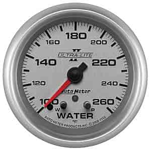 Ultra-Lite II Water Temperature Gauge 100°-260° F