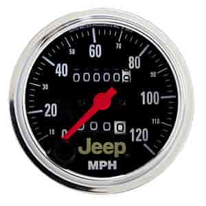 Officially Licensed Jeep Speedometer 3-3/8" Mechanical