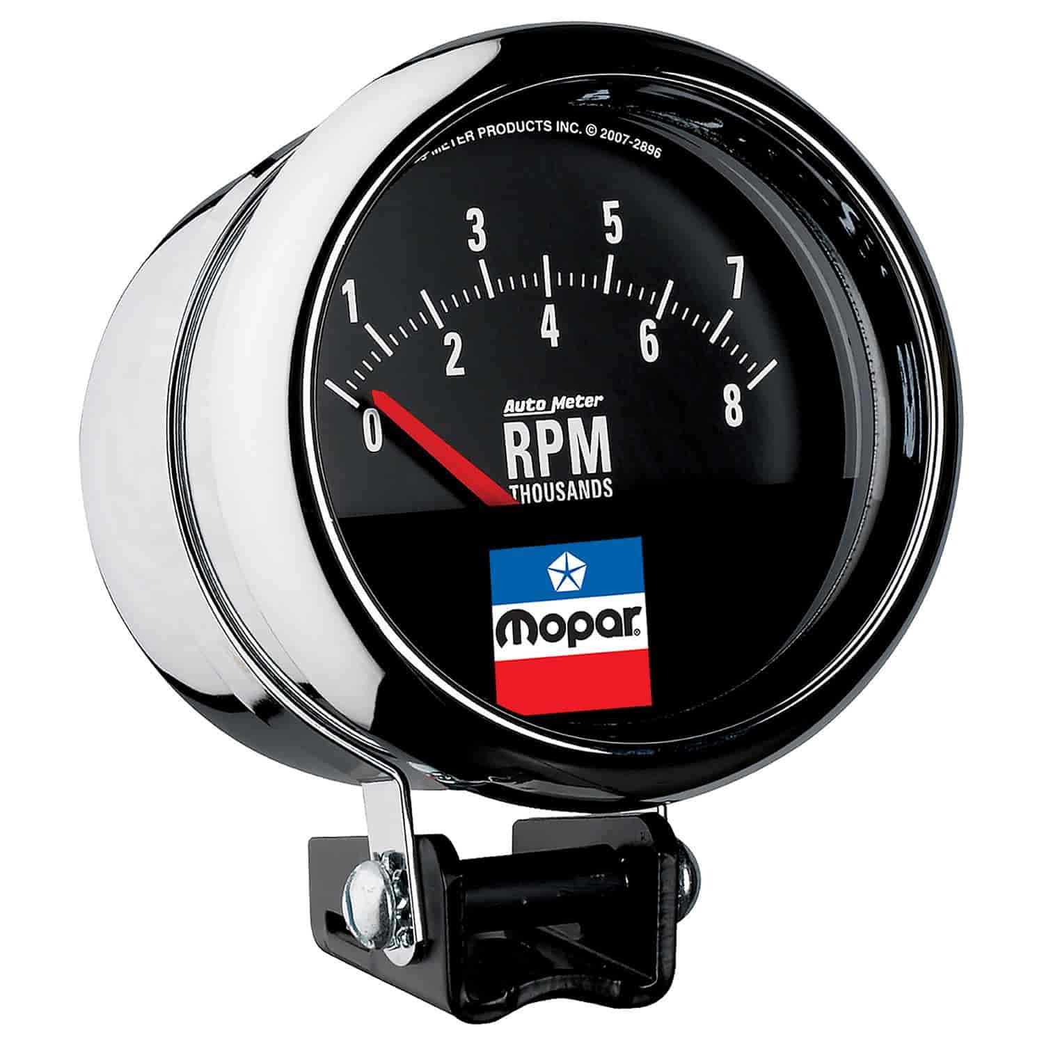 Officially-Licensed Mopar Classic Tachometer 3 3/4 in. Electrical (Short Sweep) - 0-8000 rpm