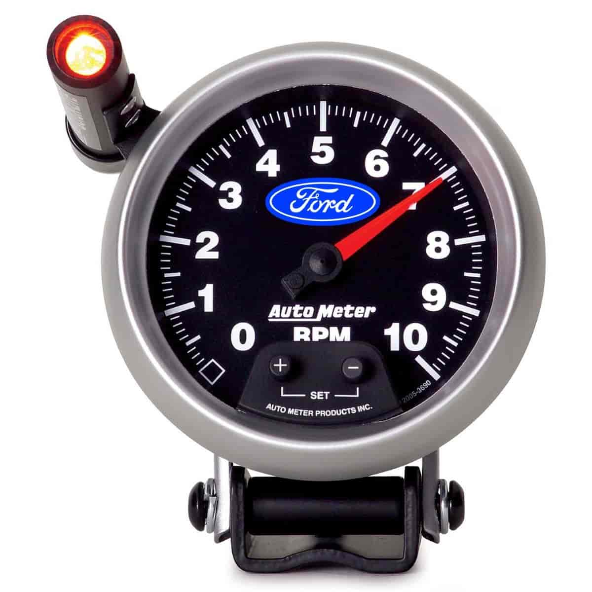Officially-Licensed Ford Tachometer 3 3/4 in., 0-10,000 RPM, Electrical (Full Sweep)