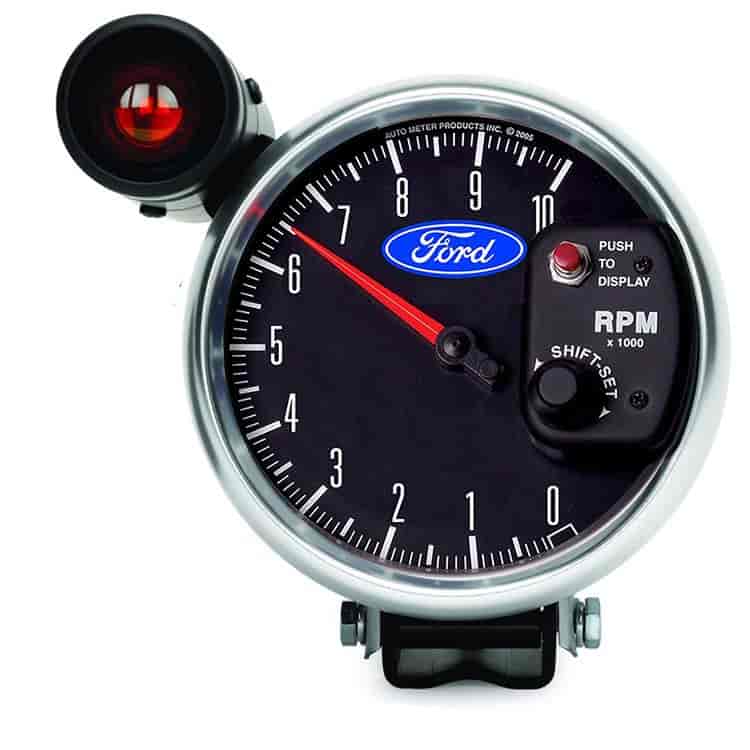 Officially-Licensed Ford Tachometer 5 in., 0-10,000 RPM, Electrical (Full Sweep)