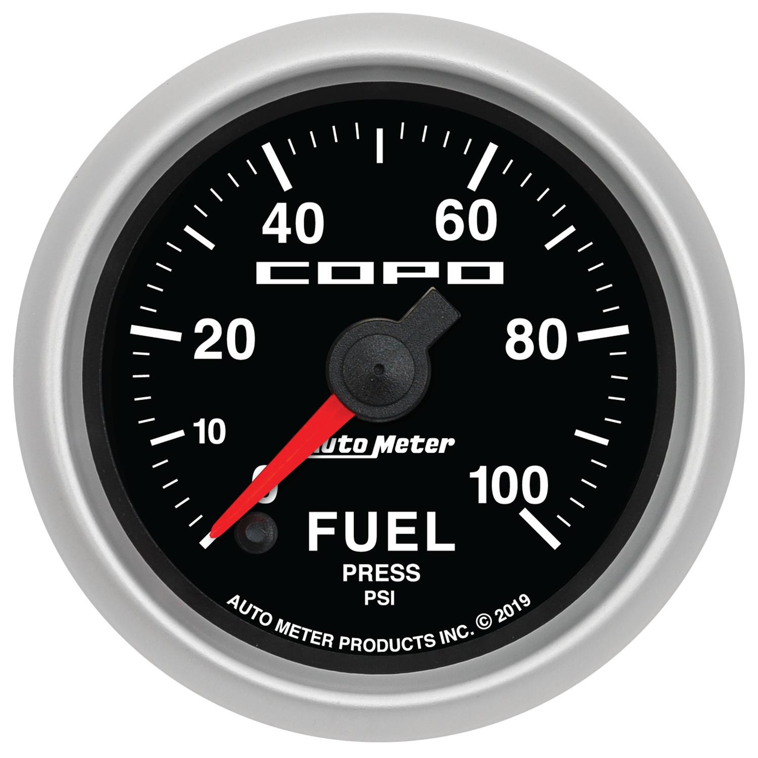 COPO Logo Fuel Pressure Gauge