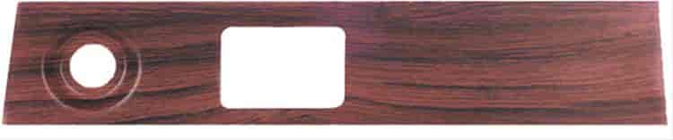 69 Dash Wiper Woodgrain Plate