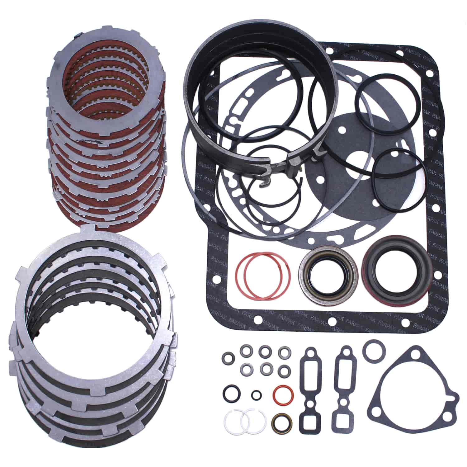 FTI PERFORMANCE GM POWER GLIDE 10 CLUTCH YOU BUILD IT PRO MOD KIT GASKET AND SEALS PTFE SEALING RI