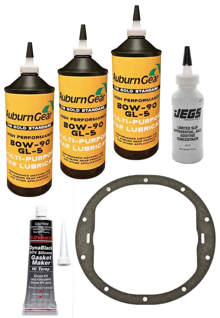 GM 8.200 in. 10-Bolt Differential Gear Oil Kit with Additive