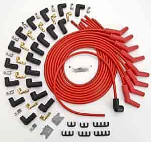 Pro 25 Race Spark Plug Wires 115° Ford Style Boot w/Male and Female Tower Caps