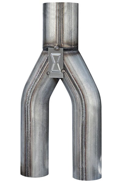 Exhaust Y-Pipe, 3 in. Diameter Inlet/2.500 in. Diameter Outlet