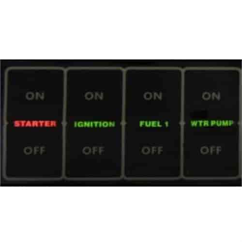 4 Switch Flat Touch Control Panel