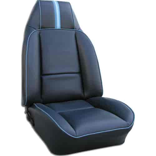 AA81GCD0010366G 81 CAMARO/BERLINETTA BUCKET SEAT UPHOLSTERY - DARK BLUE