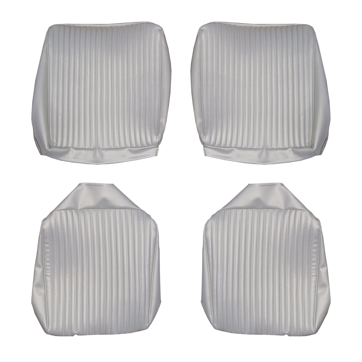 AA67CX00070202 67 CHARGER FASTBACK REAR BUCKETS - PEARL WHITE