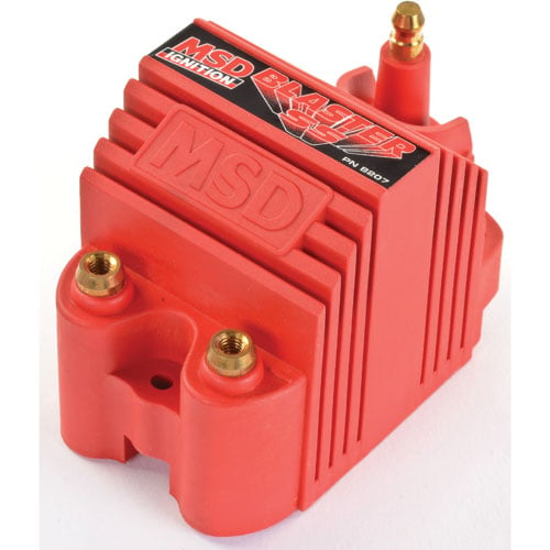 Red Blaster SS Coil For Electronic and MSD Ignitions [Brass Terminals]