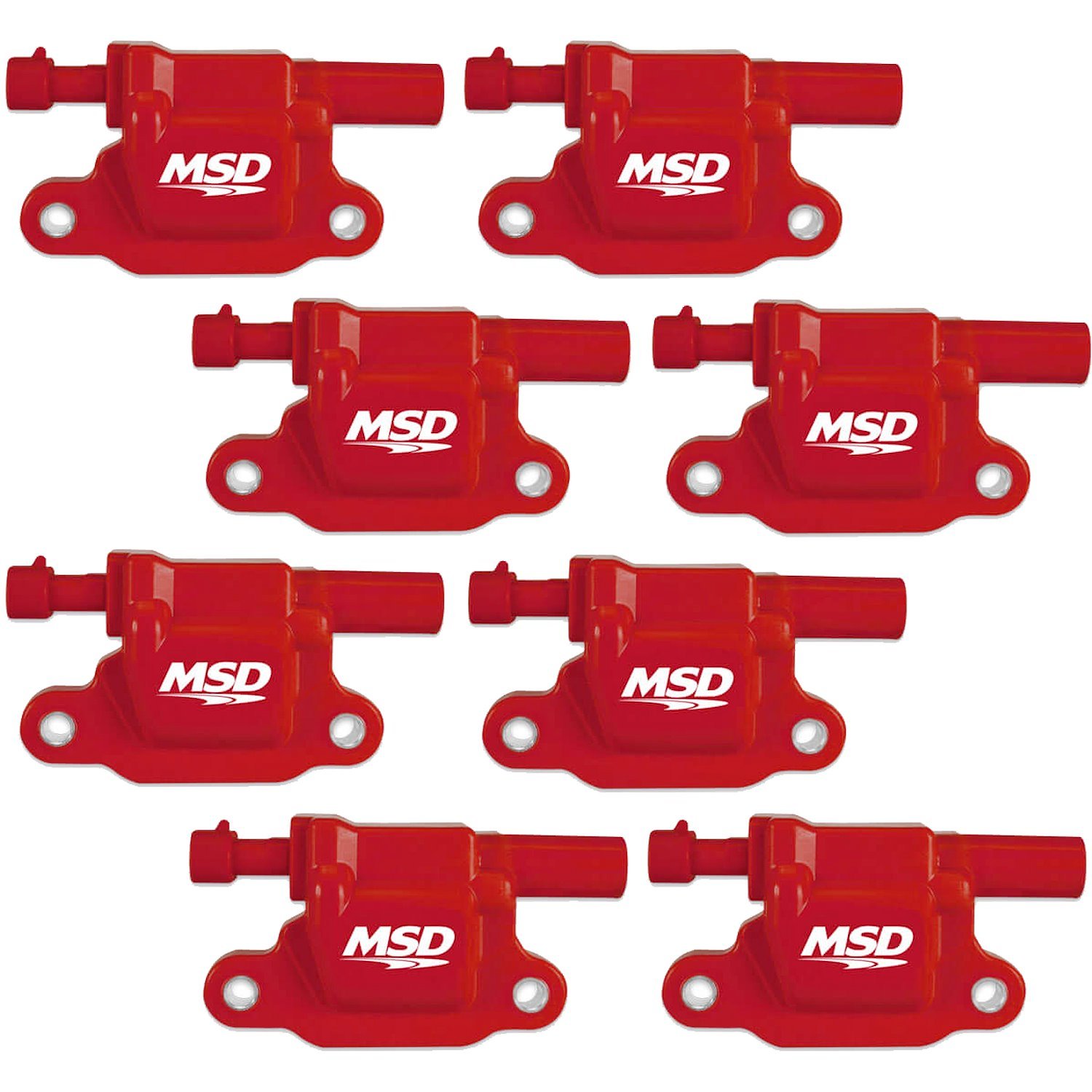 82658 Blaster Series Ignition Coil Set for 2005-2013 GM Gen III LS Engines [Red]