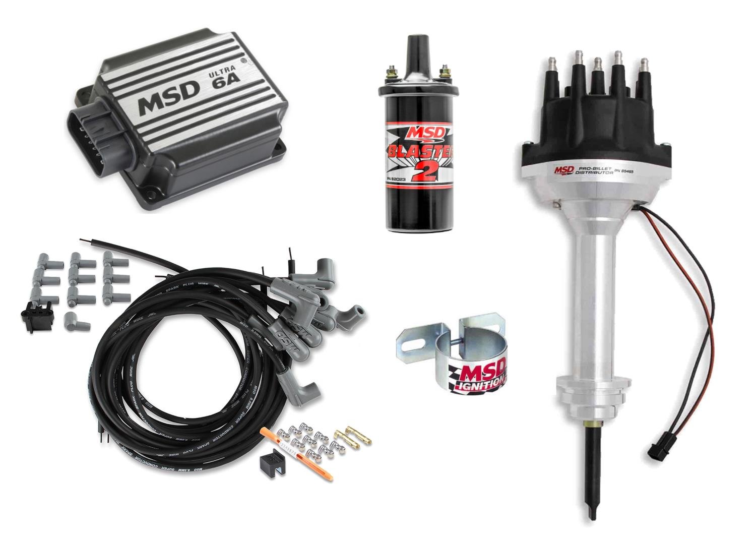 85465 Pro-Billet Small Cap Distributor Ignition Kit Fits Chrysler 426-440 Black