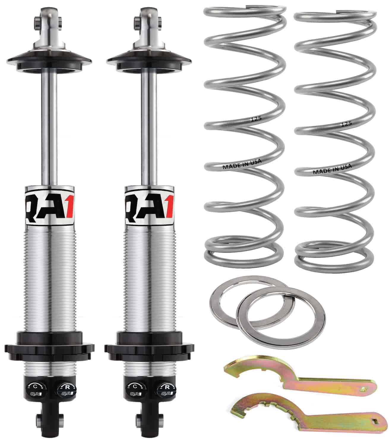 Double Adjustable Coil-Over Shock Kit with 10 in. Coil Springs, 125 lbs./in. Rate