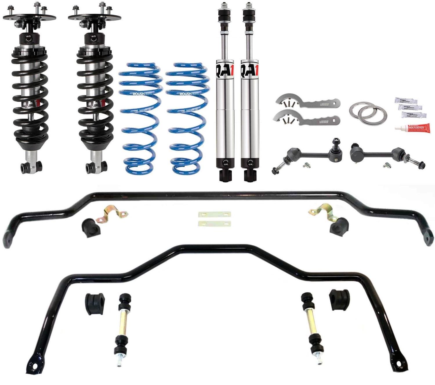 Pro Coil Coil-Over Handling Kit 2003-2011 Ford Crown Victoria, Ride Height: 0-2 in. Front Lowered, -2.500 in. Rear Lowered