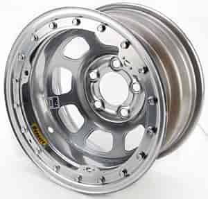 Silver IMCA D-Hole Beadlock Wheel Size: 15" x 8"