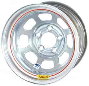 Silver IMCA D-Hole Wheel Size: 15" x 8"
