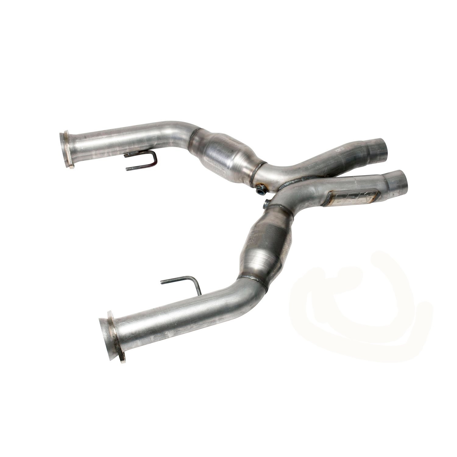 Shorty X-Pipe Mid-Pipe with High-Flow Catalytic Converters for 2005-2010 Ford Mustang GT 4.6L