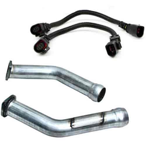 Cat-Delete Pipes with O2 Harness Extension 2011-14 Mustang GT 5.0L Includes:
