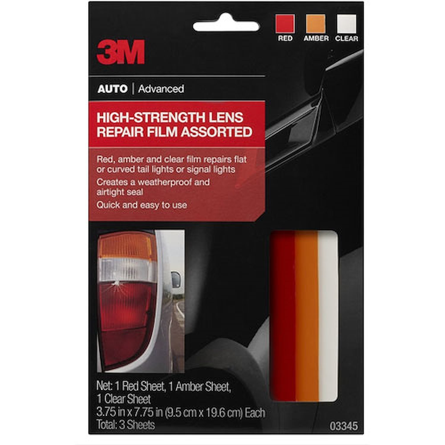 High Strength Lens Repair Film Assorted Colors