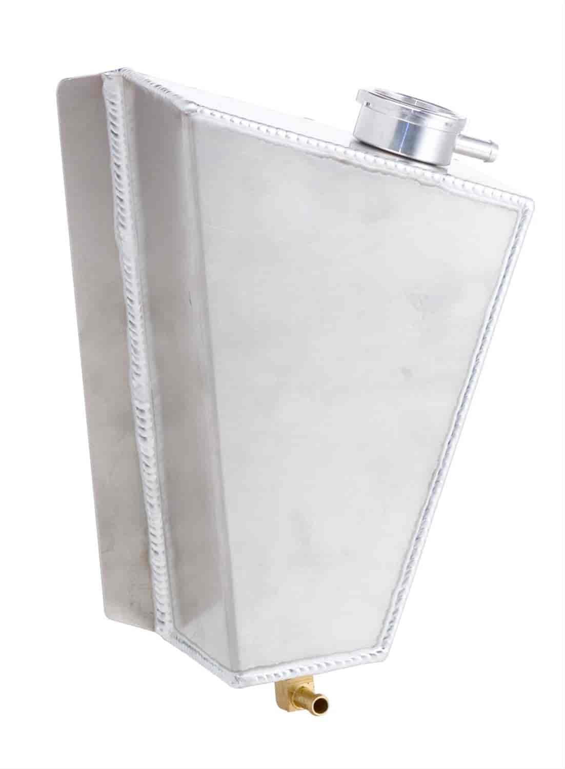 Aluminum Recovery Tank with Filler Neck & Cap 1967-70 Mustang w/Crossflow Radiator Conversion