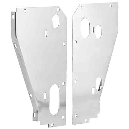 Aluminum Side Panels for Core Support 1955-56 Chevy (Crossflow Radiator Only)