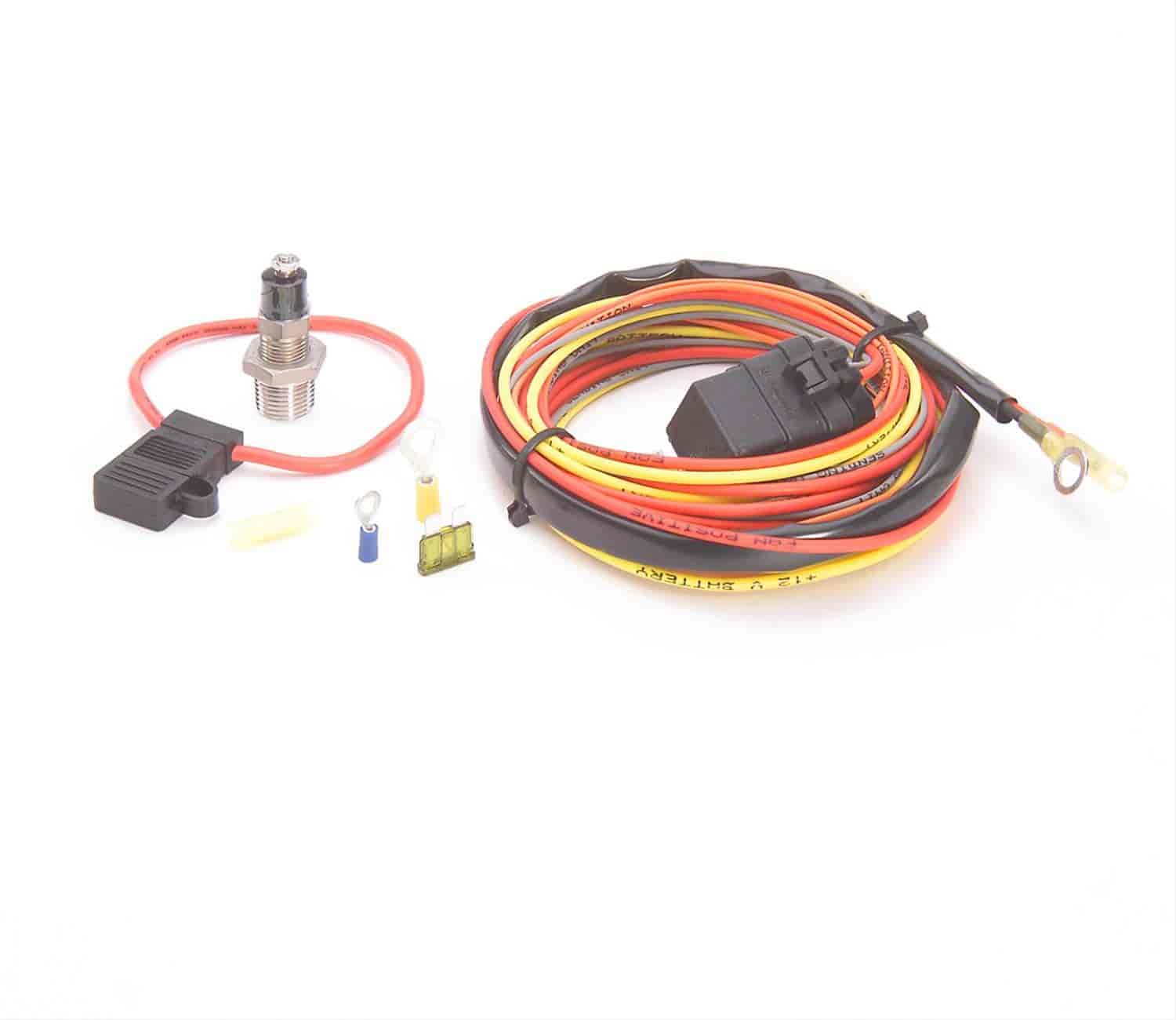Single Fan Wiring Harness Kit 40-Amp Waterproof Relay