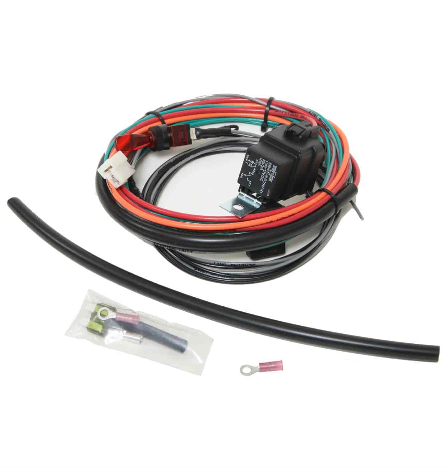 Single Fan Wiring Harness with Toggle Switch 40-Amp Waterproof Relay