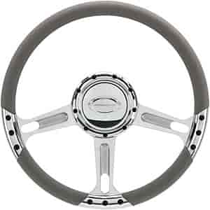 14" Steering Wheel "Boost" pattern - Polished
