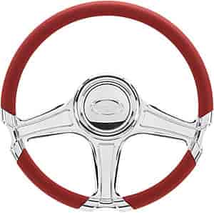 14" Steering Wheel "Octane" pattern - Polished