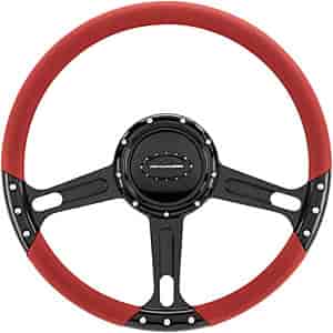 14" Steering Wheel "Boost" pattern - Black Anodized