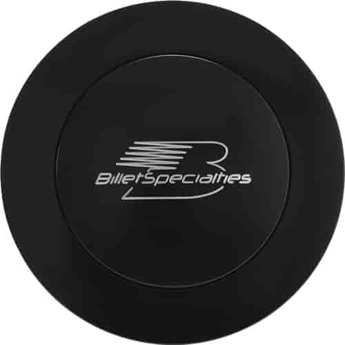 Large-Size Billet Horn Button Dome-Style, Black Finish