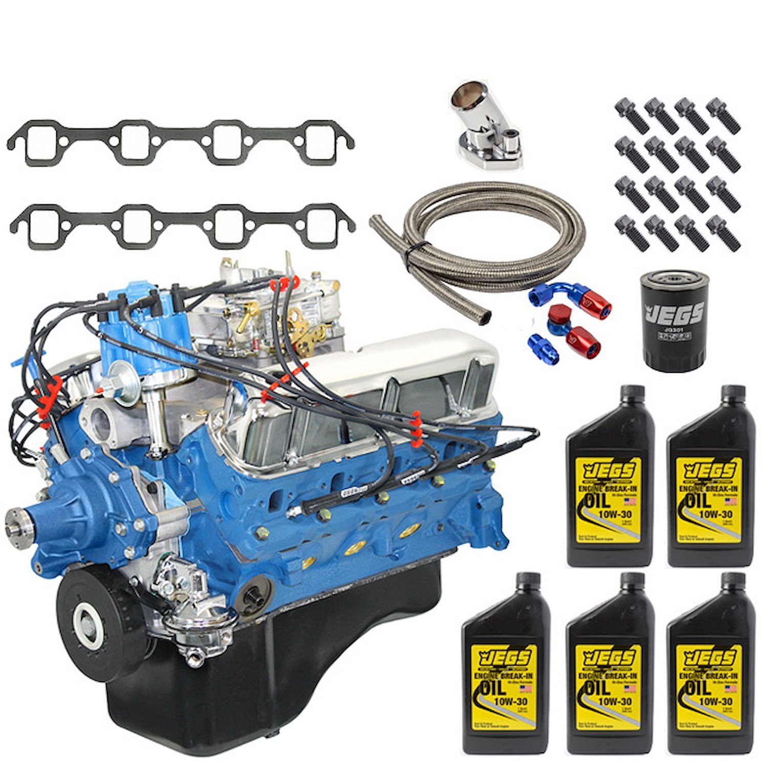 Ford Small Block 302ci Crate Engine with Dress Kit
