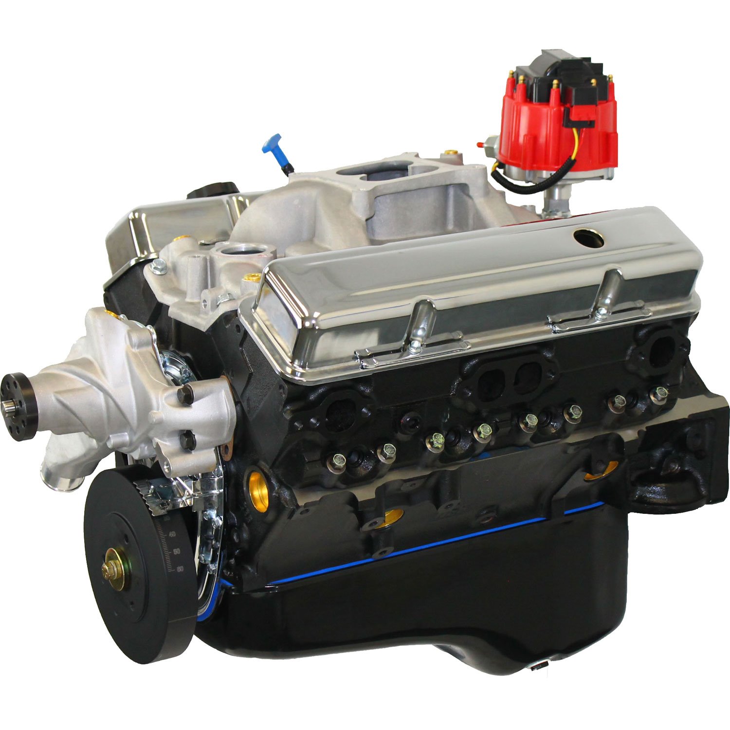 Chevy Small Block 350ci Dress Crate Engine 325HP 375TQ w/Cast Iron Heads