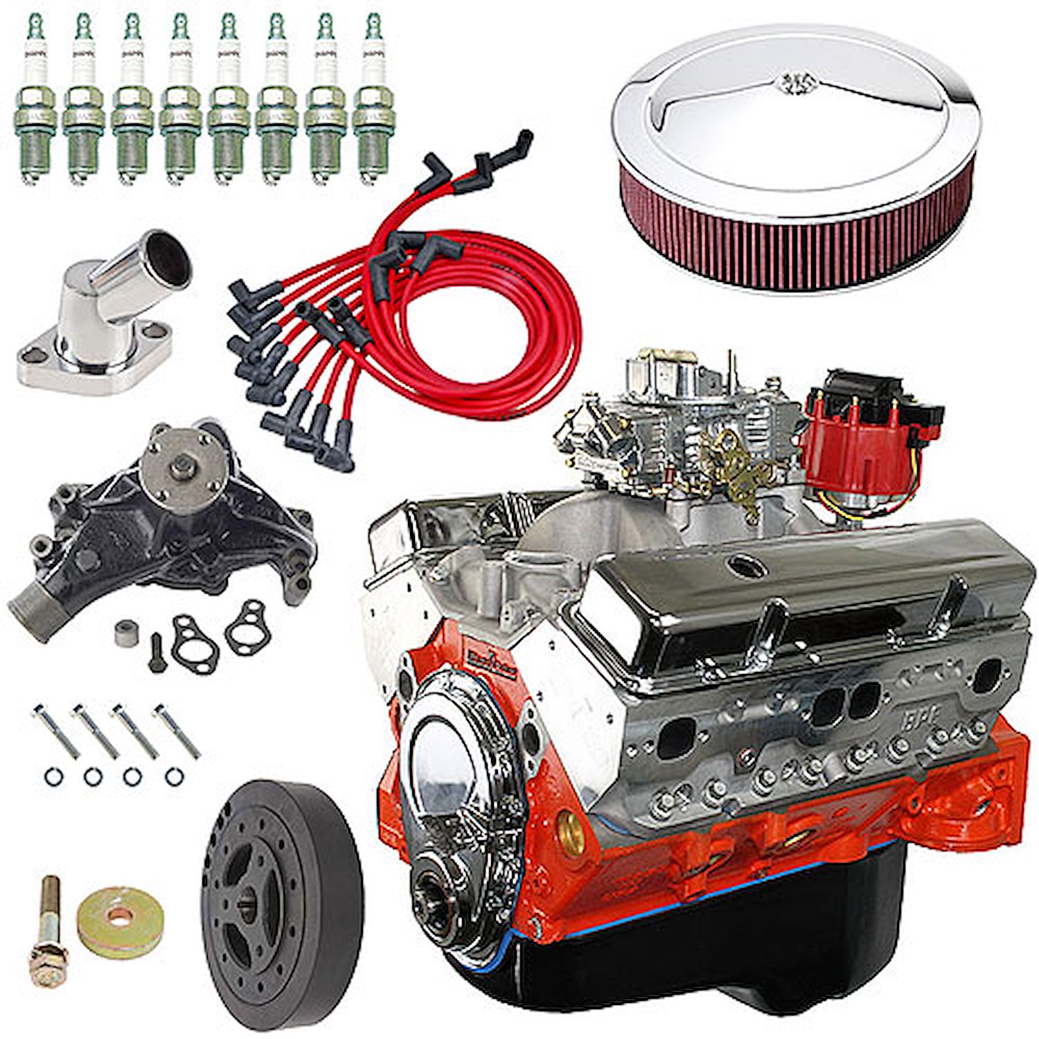 Small Block Chevy 383ci Base Engine Kit Includes: Water Pump & Bolts