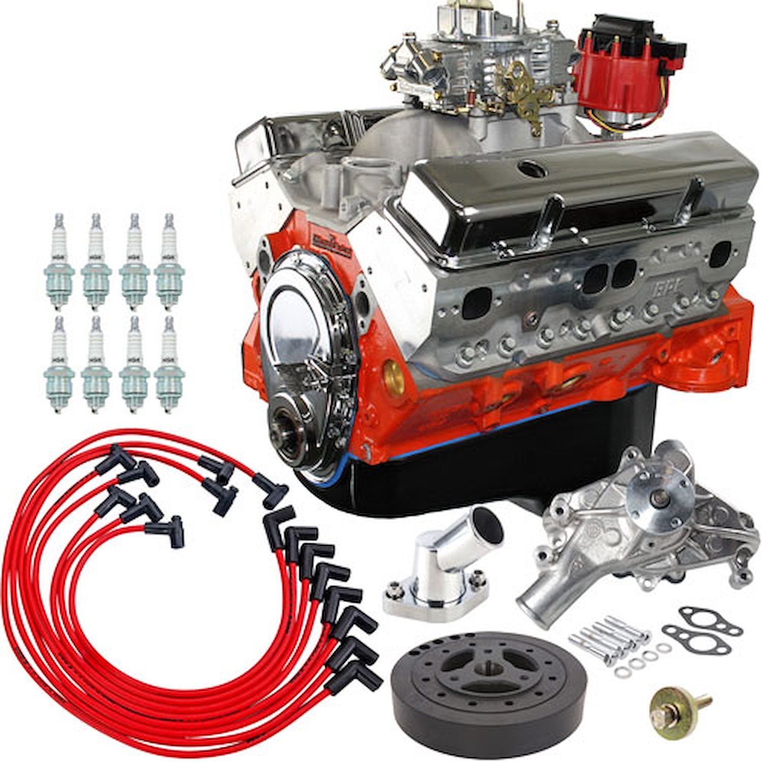 Small Block Chevy 400ci Dress Engine Kit Dress Engine With Accessories