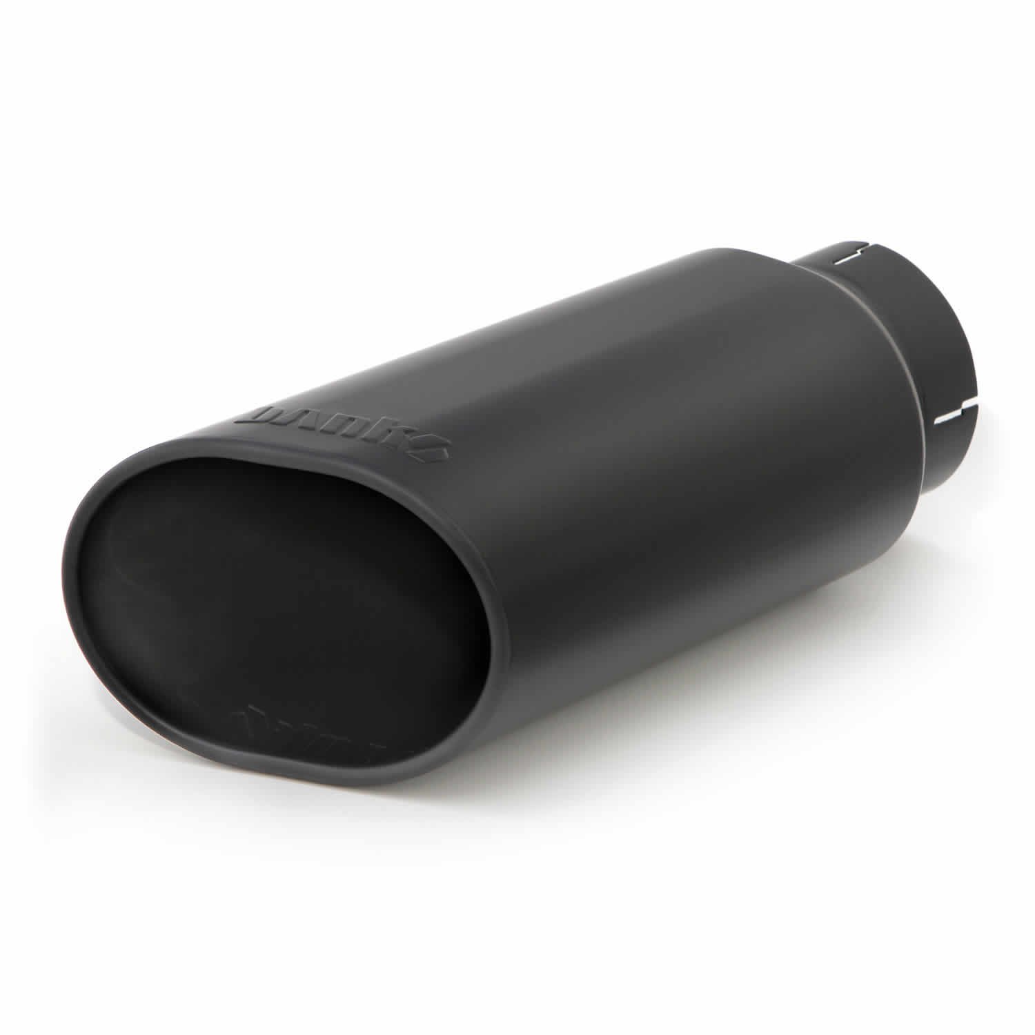 Stainless Steel Oval Exhaust Tip, Double Wall, Slash Cut