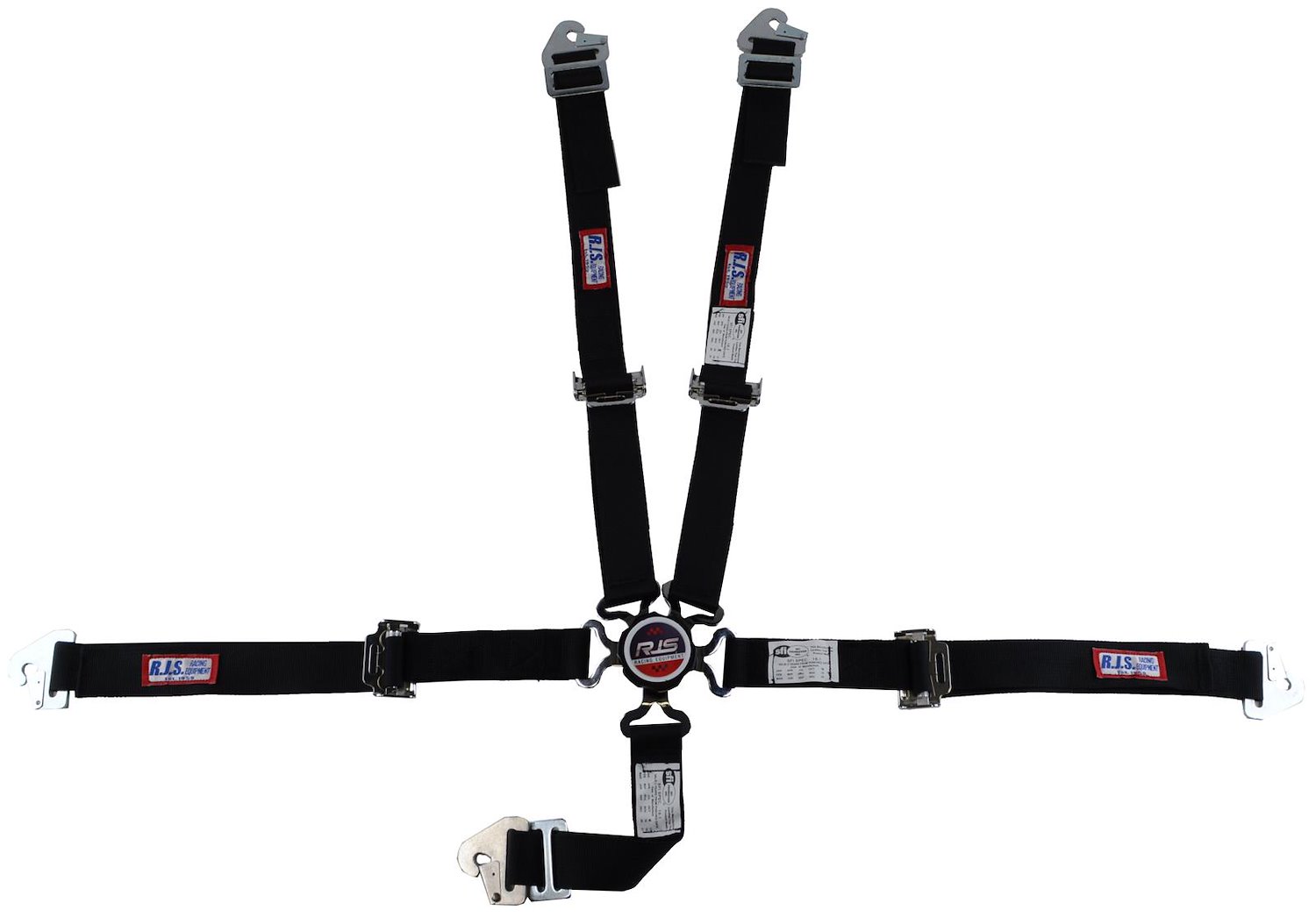 SFI 16.1 CAM-LOCK HARNESS 2 PULL DOWN Lap Belt 2 Shoulder Harness V ROLL BAR Mount 2 SINGLE Sub ALL WRAP/BOLT ENDS RED