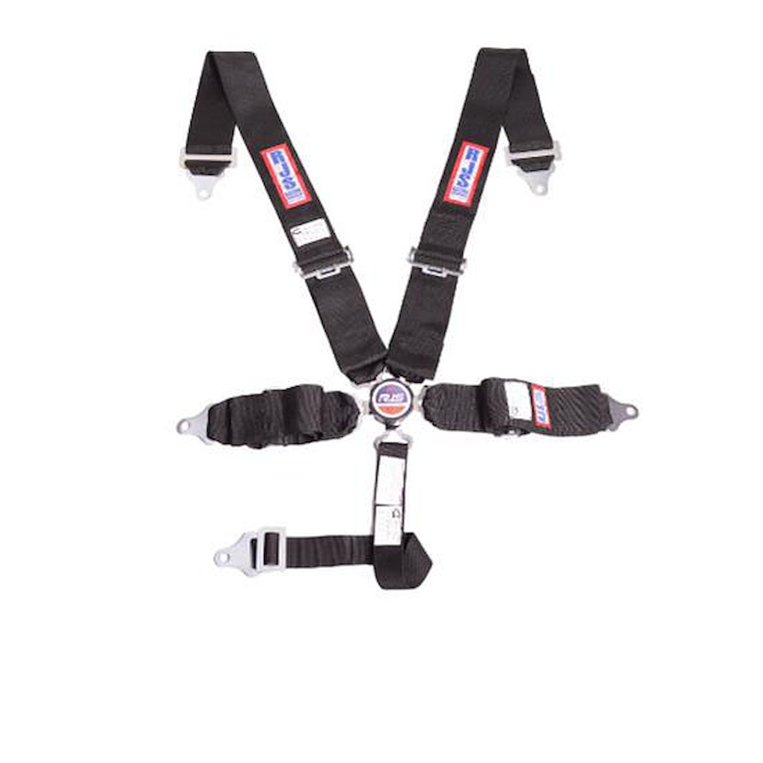 SFI 16.1 CAM-LOCK HARNESS 3 PULL DOWN Lap Belt 3 Shoulder Harness Individual FLOOR Mount 3 SINGLE Sub ALL WRAP ENDS BLUE
