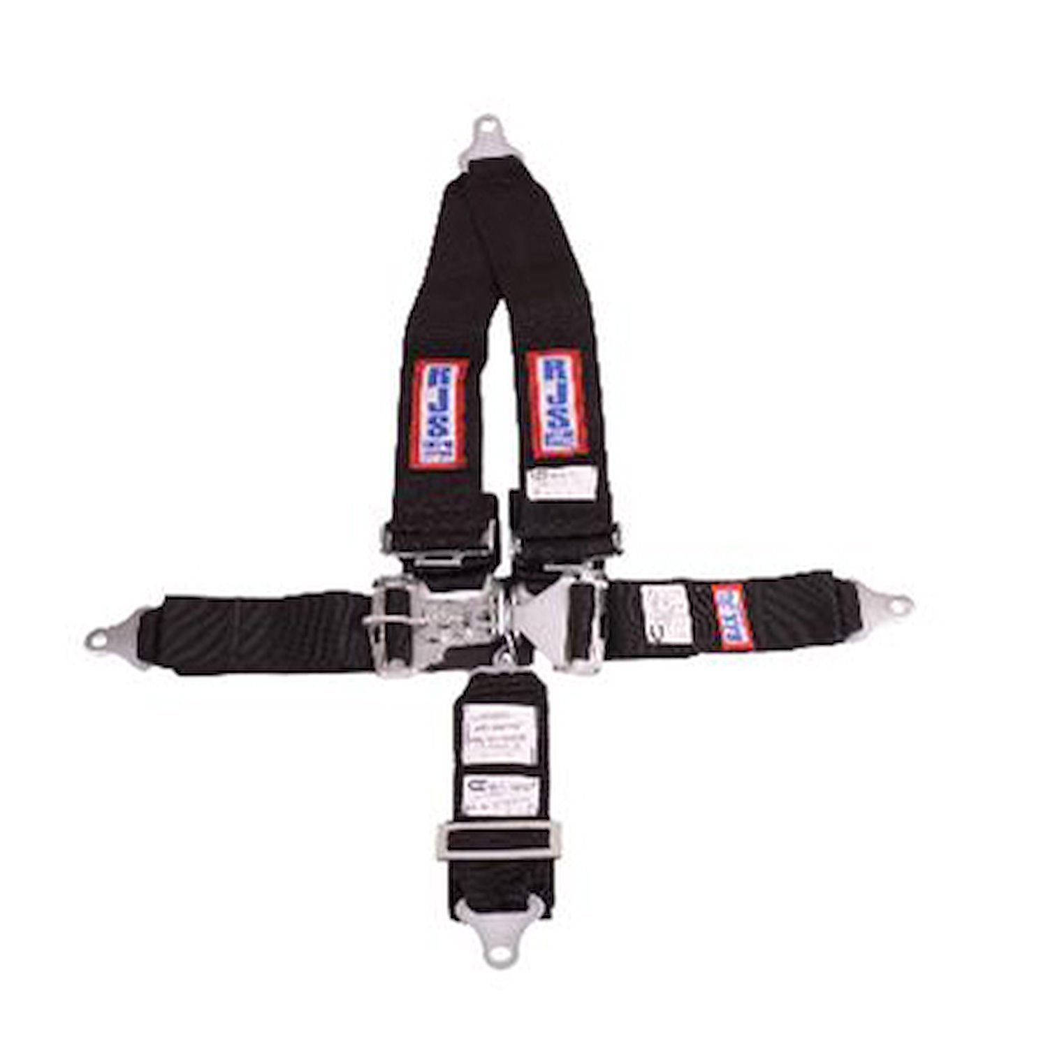 5-Point Latch and Link Racing Harness Black